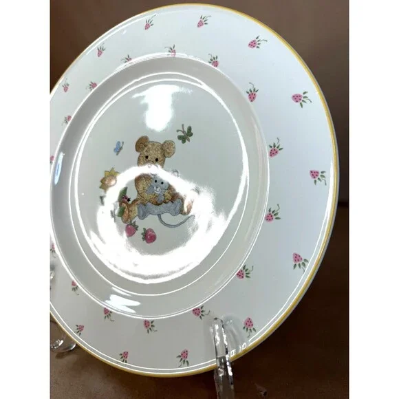 Mikasa Teddy 3 Piece Assortment CC018 Dinner Plate Cereal Bowl and Mug Retired - Picture 7 of 16